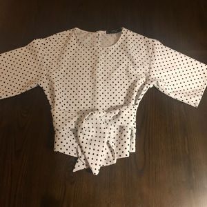 Zara polka dot top